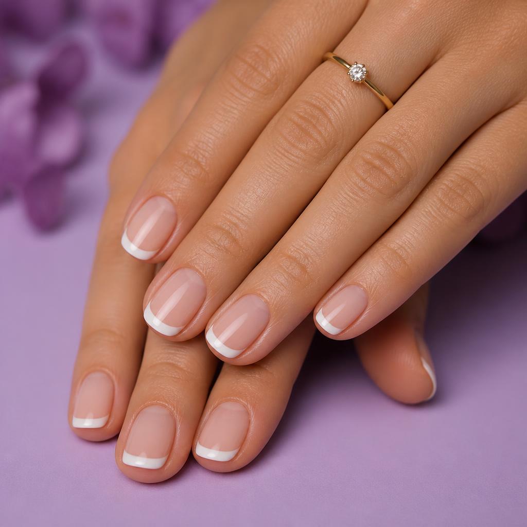 French Tips at Pretty Salon in Providenciales